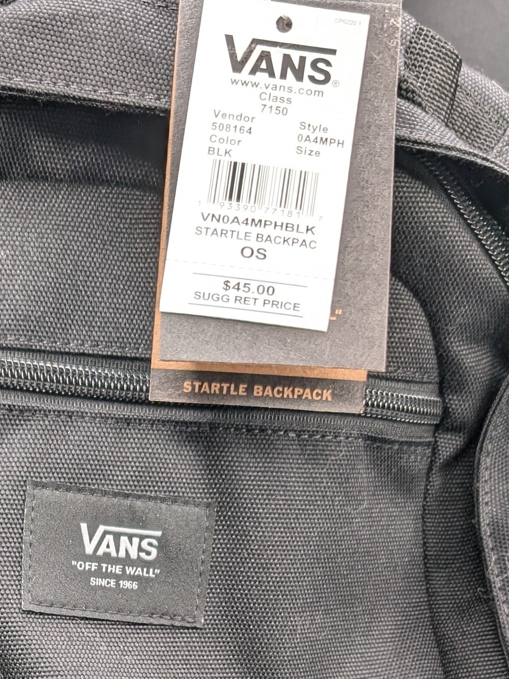 Vans Black Everyday, Men's , Women's &Kids Backpack NWT - Picture 2 of 3